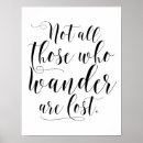 Search for not all who wander posters Typography