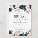 Search for navy and pink bridal shower invitations Watercolor