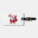 Search for santa claus luggage tags Xmas