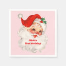 Search for retro christmas napkins Pink