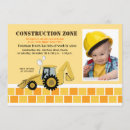 Search for backhoe birthday invitations Construction
