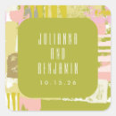 Search for lime green wedding stickers Modern