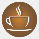 Search for coffee stickers Illustration