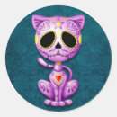 Search for sugar skull cat stickers Kitten