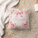 Search for pink bow cushions Elegant