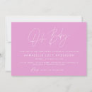 Search for girly baby shower invitations Minimal