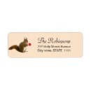 Search for funny squirrel return address labels Fall