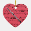 Search for instruments heart christmas tree decorations Clarinet