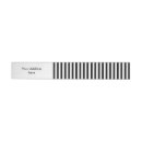 Search for striped background return address labels Lines