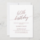 Search for foil 60th birthday invitations Calligraphy milestone birthday