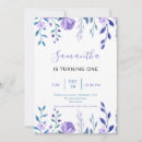 Search for purple 1st birthday invitations Kids