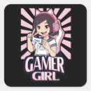 Search for girl gamer stickers Anime