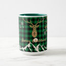 Search for rustic reindeer mugs Green