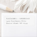 Search for contemporary return address labels Chic
