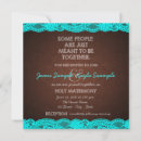 Search for teal and brown wedding invitations Rustic