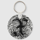 Search for vintage wedding key rings Initial