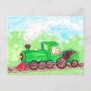 Search for cute train cards invites Green