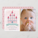 Search for cute princess castle birthday invitations Baby girl