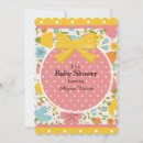 Search for polka dot baby shower invitations Floral