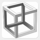 Search for black and white geometric stickers Red