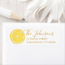 Search for fruit slices return address labels Lemon