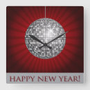 Search for happy new year clocks Illustration