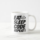 Search for eat sleep code repeat mugs Programmer