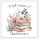 Search for the bookworm stickers Bookish