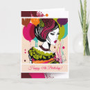 Search for fashionista birthday cards Modern