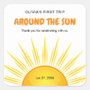 Search for sun thank you stickers First birthday