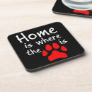 Search for paw print coasters Heart