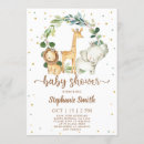 Search for modern safari baby shower invitations Cute animals