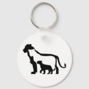 Search for black white lion key rings Animals