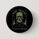 Search for cute skeleton badges Halloween design