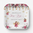 Search for fairy paper plates Girl 1st birthday