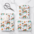 Search for graphic design wrapping paper Rainbow
