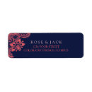 Search for coral wedding return address labels Flowers