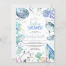 Search for under the sea baby shower invitations Blue