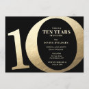 Search for 10th anniversary party invitations 10 years