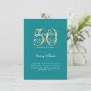 Search for teal 50th birthday invitations Fiftieth birthday party