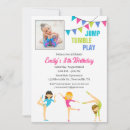 Search for gymnastics girl birthday invitations Modern