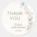 Search for pastel pink baby shower stickers Baby in bloom