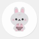 Search for happy easter pink bunny stickers Cute