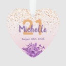 Search for violet flower christmas tree decorations Floral