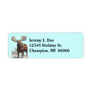 Search for moose return address labels Wildlife