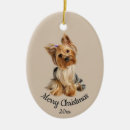 Search for yorkie christmas tree decorations Animal