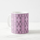 Search for retro diamond pattern mugs Pink