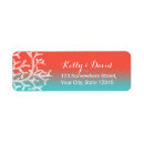 Search for coral reef return address labels Elegant