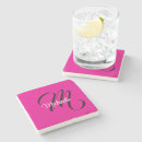 Search for monogram coasters White