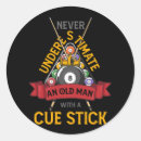 Search for billiard stickers Cue